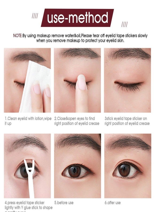 Pormasbenzer Ultra Invisible Double Eyelid Tapes Stickers Perfect for Saggy, Hooded, Droopy, Uneven, Mono-eyelids - Image 4